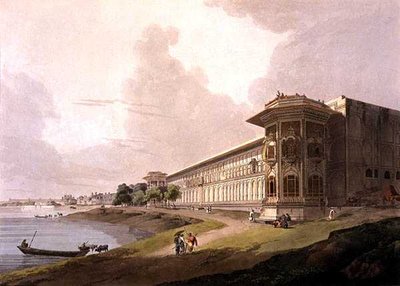 North East View of the Cotsea Bhaug, on the River Jumna, Delhi, from Oriental Scenery: Twenty Four Views in Hindoostan, 1795 by Thomas Daniell